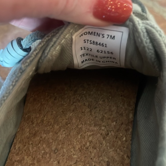 LIKE NEW Sperry Crest Vibe Linen Sneakers in Baja Green - Picture 8 of 8